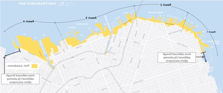 Port of San Francisco Jurisdiction Map - Waterfront Resiliency Program